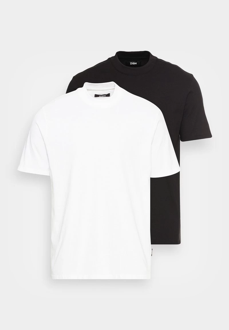 Zign 2 Pack - T-Shirt Basic - Black/white 7 Zign 2 Pack - T-Shirt Basic - Black/white – Bild 5
