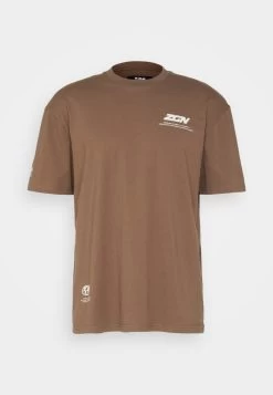 Zign T-Shirt Print - Brown -Zign 0d85ecfeebce49e2b8269881bb76e764