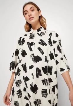 Zign Blusenkleid - White/black -Zign 145a81451b014a45b4d8dfac51657c39