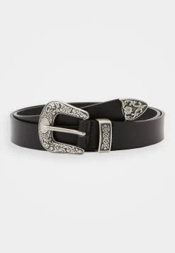 Zign 38 Zign Unisex Leather Belt - Gürtel - Black