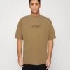 Zign T-Shirt Print - Mottled Brown