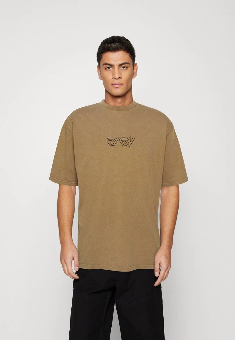 Zign T-Shirt Print - Mottled Brown 3 Zign T-Shirt Print - Mottled Brown