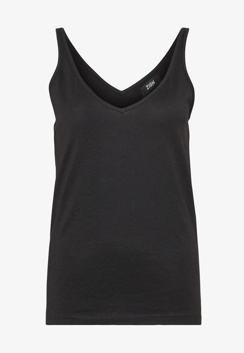 Zign V NECK CAMI - Top - Black 7 Zign V NECK CAMI - Top - Black – Bild 5