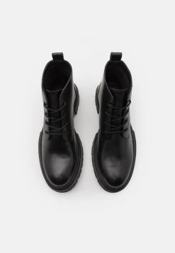 Zign LEATHER UNISEX - Schnürstiefelette - Black -Zign 521fbb057cfd478db12415317073771b