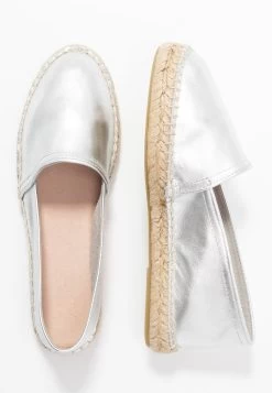 Zign LEATHER - Espadrille - Silver -Zign 68afe78930234037890f86a7e97fc2f6