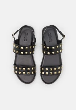 Zign LEATHER UNISEX - Riemensandalette - Black -Zign 77ee374afe4942818f658abca8a5534f