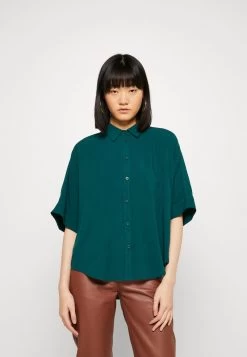 Zign OVERSIZED SHORT SLEEVE - Hemdbluse - Green
