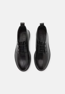 Zign LEATHER UNISEX - Sportlicher Schnürer - Black -Zign 8691a6adc8254f2e8acbf069fc958279