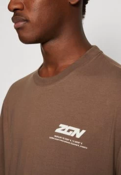Zign T-Shirt Print - Brown -Zign 9e9d9cf7069c4b50833b0e3b85b5091d