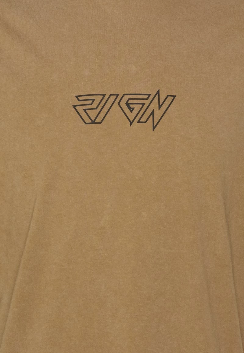 Zign T-Shirt Print - Mottled Brown 7 Zign T-Shirt Print - Mottled Brown – Bild 5