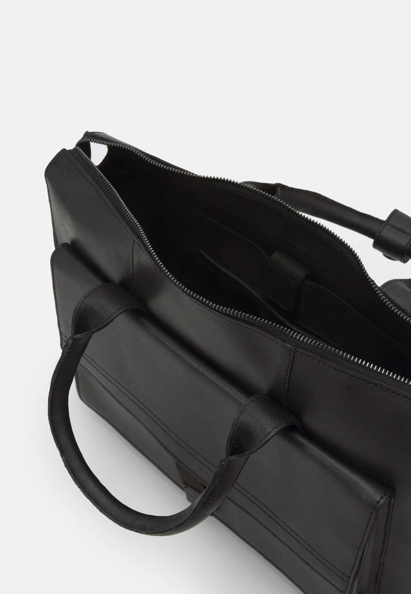 Zign LEATHER UNISEX - Notebooktasche - Black 5 Zign LEATHER UNISEX - Notebooktasche - Black – Bild 3