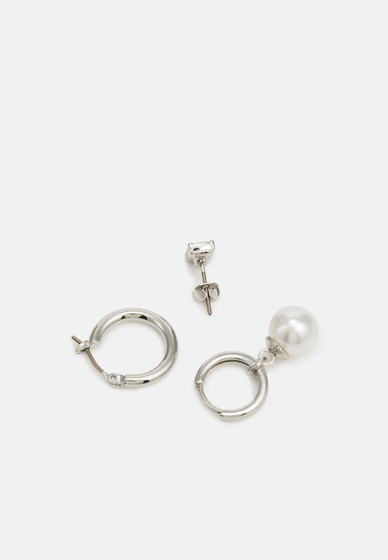 Zign UNISEX 3 PACK - Ohrringe - Silver-coloured 4 Zign UNISEX 3 PACK - Ohrringe - Silver-coloured – Bild 2